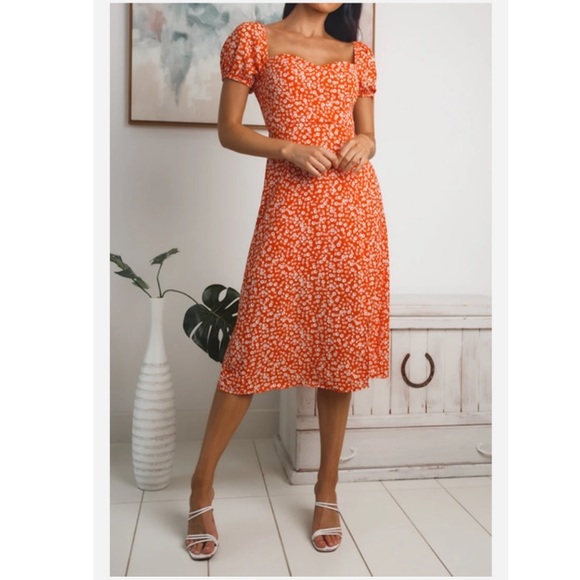 NWT KAILEY FRONT SPLIT MIDI DRESS - Picture 8 of 14